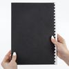 Cardboard covers for A3 binding, SET 100 pcs., Leather stamping, 230 g / m2, black, BRAUBERG