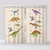 Этель / Set of curtains Dinosaurs 145 * 260 cm-2 pieces, polyethylene 100%, 140 g / m2