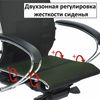 МЕТТА / Office chair "K-7-T" chrome, strong mesh, adjustable seat and back, black
