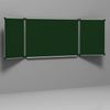 The chalk Board magnetic 3-element (100x150/300 cm), ADDITIONAL LINE/CELL, green, BRAUBERG