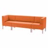 Poof "Host" M-43, 620 x620 x450 mm, eco-cozh, orange