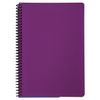 BRAUBERG / Notebook A5, 80 sheets, "Metropolis", plastic spiral, cage, plastic cover, PURPLE / 12 pcs.