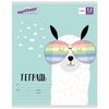 ЮНЛАНДИЯ / Notebook 12 y. line, cardboard cover, "FASHION LAMA" / 20 pcs.