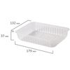 STIROLPLAST / Envases desechables, 500 ml, JUEGO de 50 uds., SIN TAPA, 179x132x37 mm, PP, transparente
