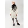Оренбургский Пуховый Платок / Downy shawl triangular, color black / gray / ecru