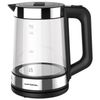 KETTLE NATIONAL NK-KE17322, 1.7 litres, 2200 w, closed heating element, glass, black