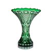 Гусевской Хрустальный завод / Crystal decorative vase "Lily" green