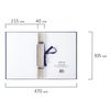 Folder-cover for the graduation project STAFF, A4, 215х305 mm foil, 3 hole punch, cord, blue