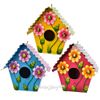 Kaemingk / Garden decoration Birdhouse Flowers from Alesund 31 * 18 cm blue