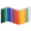 LUCH / Wax crayons "Zoo" 24 colors, hexagonal, cardboard packaging with Euro hanging