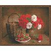 ВанГогВоМне / VanGogVoMne / Diamond mosaic "Bouquet and strawberry" 40x50 cm