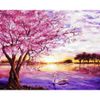Опт-картина / Pintura por números 40x50 Rosa atardecer