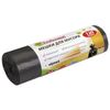 ЛЮБАША / Garbage bags 120 l, black on a roll 10 pcs., LDPE, 20 microns, 67x100 cm (± 5%), economy