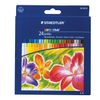 Oil pastels art thickened STAEDTLER "Noris club Jumbo", 24 colors, circular cross section