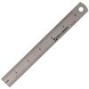 Metal ruler 15 cm, BRAUBERG, Euro slot