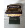 Wicker basket with handles, 3 pcs