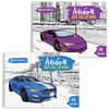 BRAUBERG  / Sketchbook ECO "Supercars" (2 tipos), 205x290 mm, 24 hojas A4, peine, funda de cartón