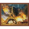 Опт-картина / mosaico de diamantes 40x50 por atacado, strass redondo Céu tempestuoso sobre Paris