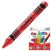 CARIOCA / Wax crayons, 12 colors, washable, cardboard box with euro hanger