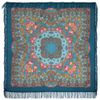 Павловопосадский платок  / Shawl "Slavic Holidays", with woolen fringe