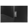 Folder with side metal press and inner pocket BRAUBERG "Contract", black, up to 100 sheets, 0.7 mm
