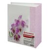 BRAUBERG photo album for 100 photos 10x15 cm, hard cover, "Orchid", pink and white