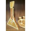 Set of glasses made of birch bark with a balalaika, 0,7 l