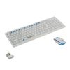 DEFENDER / Set Wireless Skyline 895 Keyboard Mouse 3 Buttons + 1 Wheel Button White
