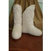 Снежинка / Snowflake / Boots with lace and felt appliques