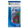 Set the drawing medium BRAUBERG "Crystal" (ruler 20 cm, 2 triangles, protractor), colored