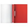 Reliure, plastique avec perforation BRAUBERG, A4, 140/180 microns, rouge