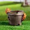 Хорошие сувениры / Jardinière figurée "Ecureuil en pot les pieds dehors"