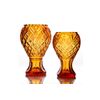 Гусевской Хрустальный завод / Crystal vase for flowers "Lady" small amber
