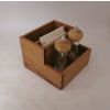 РосХозДом / RoskhozDom / Two-tier wooden stand for spices with specialty mills
