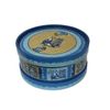 Беломорские узоры / Wooden box with lid "blue Rakulskaya painting" round 12.5 cm