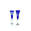 Гусевской Хрустальный завод / Set of crystal glasses "Leipzig" blue 2 pieces