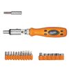 Reverse screwdriver with hinge, set of bits and end heads, 18 items, SPARTA, blister