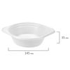 ЛАЙМА / Disposable soup plates, SET 100 pcs., Plastic, 0.5 l, "BUDGET", white, PS, cold / hot