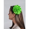Milotto / Hairpin-brooch "Rose" lime green