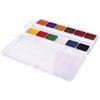 Watercolor school FISMA, 12 colors, honey, without a brush, plastic box