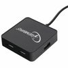 GEMBIRD / Hub UHB-242, USB 2.0, 4 ports, cable 0.5 m, black