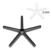 Five-beam for the chair, load up to 100 kg, diameter 600 mm, plastic