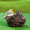 Хорошие сувениры / Hanging decor feeder "Nest with a bird"