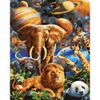 Опт-картина / Paint by number 40x50 Animals and planets