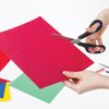 BRAUBERG shears "Soft Grip", 216 mm, rubber insert, gray-green, 3-sided sharpening cards.up with th