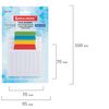 BRAUBERG / Self-adhesive block-separator (stickers) LINEAR, 70x70 mm, 4 colors x 25 sheets, assorted