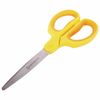 Scissors BRAUBERG "Extra" 185 mm, classic shape, ribbed rubber inserts, orange-yellow