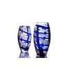 Гусевской Хрустальный завод / Crystal vase for flowers "Tortuga" small blue