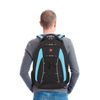 Mochila WENGER universal, negro-azul, elementos reflectantes, 28 l, 33x19x45 cm