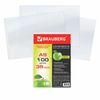 Carpetas pequeñas (148x210 mm), A5, HORIZONTAL, SET 100 uds., 35 micras, BRAUBERG